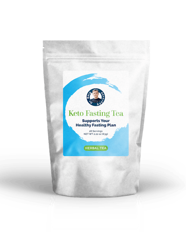 A packet of Keto fasting nonsweetened tea